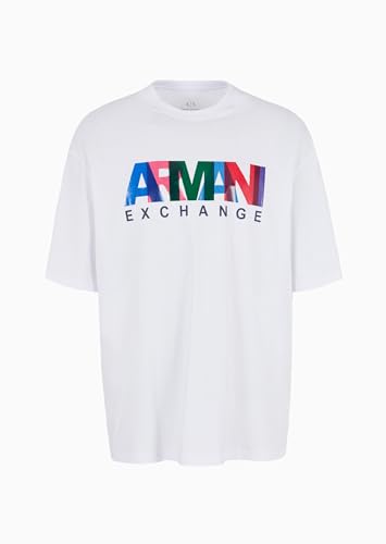 Armani Exchange Men's Comfort Fit Cotton Jersey Color Logo Tee4