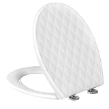 SREWOHS PRO Tapa wc de Cierre Suave en Forma de O con Liberación Rápida para...