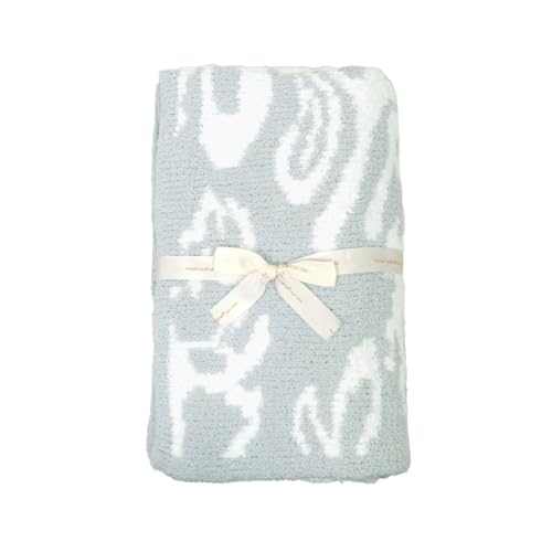 [カシウエア] kashwere ダマスク織柄 ハーフブランケット ice blue/white DAMASK [並行輸入品]のサムネイル