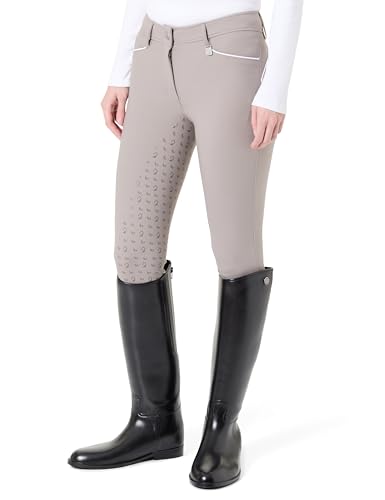 Pantalon HKM Livigno femme fond silicone pour équitation sport