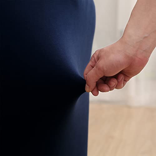 Leonebebe Club Chair Cover, High Stretch Tub Chair Cover, Universal Spandex Pattern Armchair Sofa Cover Cover Couch Slipcover For Living Room Club Bar Counter (Navy) #TOP3