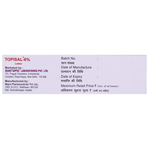 Topisal-6% - Bottle of 30 ml Lotion