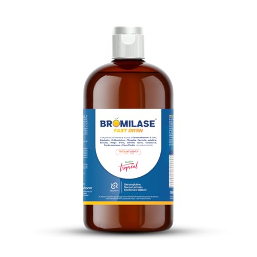 Fast Dren Integratore Bromelina Liquido 500 ml, Drenante Detox con