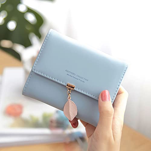 Women's Wallet Purses - Credit Card Holder Ladies Purse Clutch Holder Case with Decoration Buckle Leather Wallet Gift3