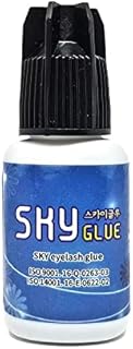 Super Strong Sky D Eyelash Extension Glue 5ml - Professional Black Bonding Adhesive for Long Lasting Semi Permanent Individual Lash Extensions - 3-4s Fast Drying / 4-6 Week Retention