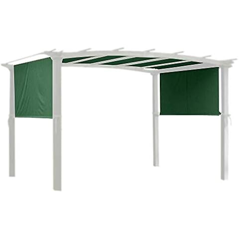 Yescom 17x6.8 Ft Universal Canopy Cover Replacement for 6Ft Curved Pergola Structure Green Cover