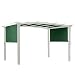 Yescom 17x6.5 Ft Universal Canopy Cover Replacement for Curved Pergola Structure Green