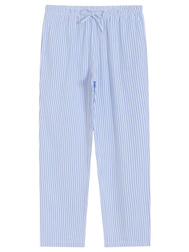 Latuza Women's Cotton Long Sleeve Pajama Set Seersucker Button Down Pj Set3