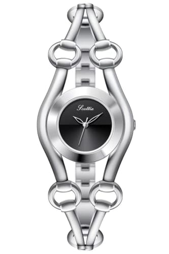 Montre-bracelet pour femme argent or anti-oxydation