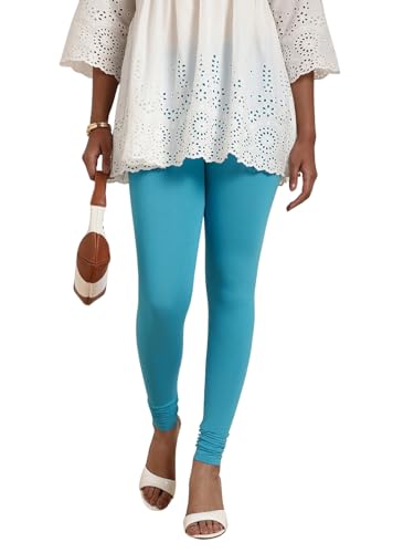 Image of TWIN BIRDS Tailored Cut and Classic Fit Super Stretchable Elastane Fabric Churidar Leggings for Women
