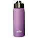 Aquatix (Purple, 21 Ounce) Pure Stainless Steel Double Wall Vacuum Insulated Sports Water Bottle with Convenient Flip Top - Keeps Drinks Cold for 24 Hours, Hot for 6 Hours