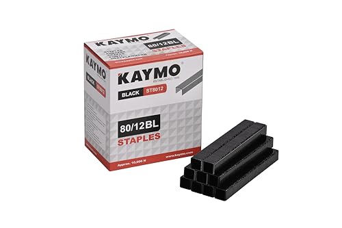 Image of Kaymo 80 Series Heavy Duty Staple (Staple Black Color - 12MM)