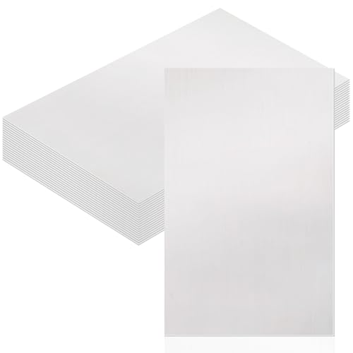 Image of Therwen 10 Pcs Aluminum Flashing Roof Sheet 5 x 7 Inch, White