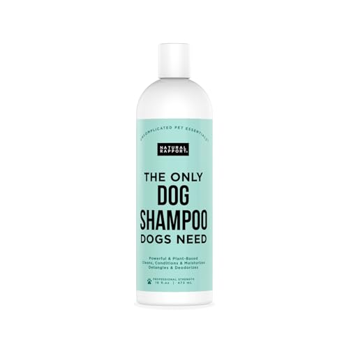 Natural Rapport Pet and Dog Shampoo - The Only Dog Shampoo Dogs Need - Complete Wash for Pets, All Breeds (16 fl oz.)