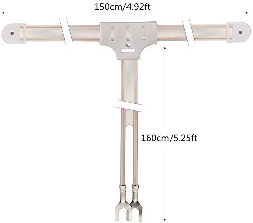 Bingfu FM Antenna Indoor Radio Antenna T formation Cable Plug Transformer Balun 75/300 ohm F Type Adapter 2 kit for Enhances FM Stereo Reception