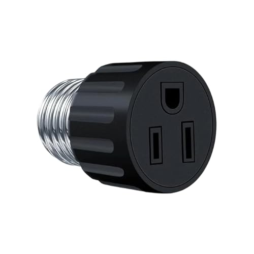 Adaptador De Enchufe para Portalámparas - Adaptador para Bombilla A Toma De Corriente | Convertidor De Lámpara De Conexión Rápida para Cámara de Porche Dormitorio Habitación Infantil Salón Cocina y