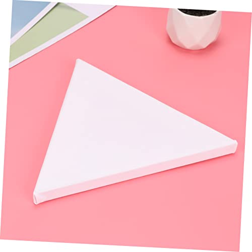 Lienzo triangular para estudiantes que buscan un tablero de pintura irregular de 15 cm blanco 6