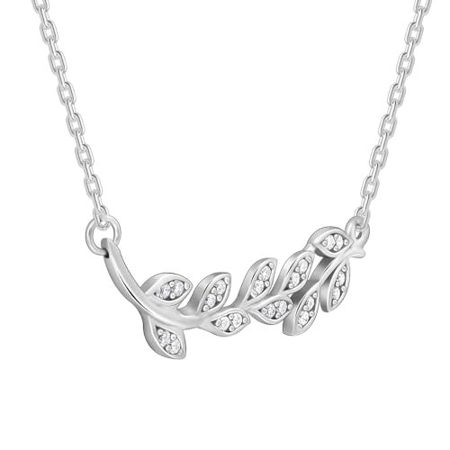 GIVA 925 Silver Anushka Sharma Silver Leaf Necklace | Gifts for Women & Girls | With Certificate of Authenticity and 925 Stamp | 6 Month Warranty* - Image 5