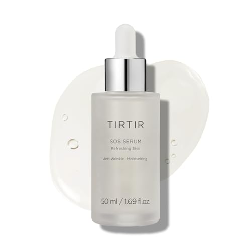 TIRTIR SOS Serum - Radiant Glow Boosting Face Serum - Plumping, Anti Aging, Hydrating - Visibly Smooth and Glowy Skin - Fragrance Free for All Skin Types, 1.69 fl.oz.