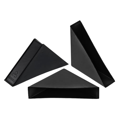 Image of uxcell 8Pcs Plastic Corner Protectors 12x70mm Right Angle Shape Glass Corner Guards Cushion for Corner Protection of Glass, Mirror, Tile, Black