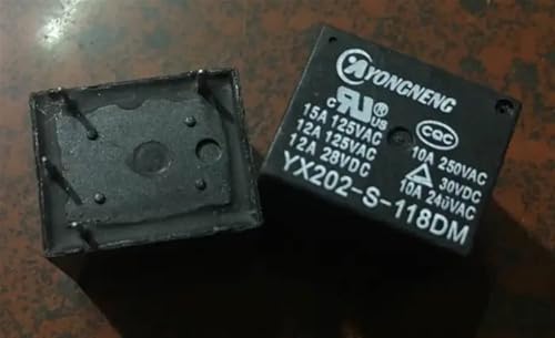 Relé YX202-S-118DM de 18V y 4 pines para componentes electrónicos