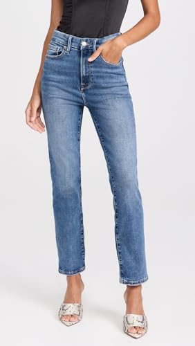 Good American Women's Always Fits Good Legs Straight Jeans2