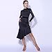ZHQNZJF A,3XL, Women's Latin Competition Dance Dress Medium Sleeve Cha Cha Tango Costume for Performance Salsa Dancing Clothes