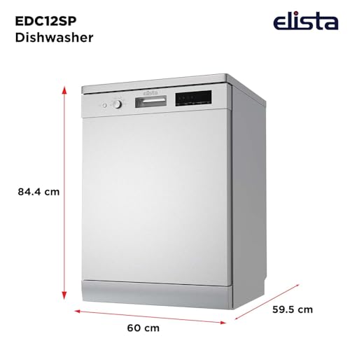 Image of Elista Dishwasher | 12 place setting | 6 Wash program Perfect for Indian Kitchen| | Intensive 65�C Wash programme|A++ Energy rating| EDC 12 SP