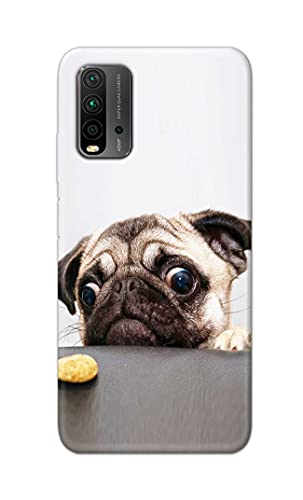 Image of PRINTFIDAA� Printed Hard Back Cover Case for Mi Redmi 9 Power Back Cover (Pug Dog) -2808