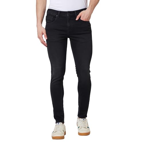 Image of Spykar Men's Skinny Fit Low-Rise Casual Jeans