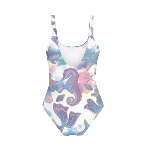 Image of Ystardream Teen Girls One Piece Swimsuit Beach Athletic Bathing Suits Quick Dry