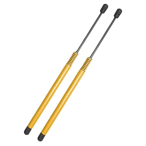 JINGLING automatyczne amortyzatory klapy bagażnika do Focus Mk3 & 3.5 Hatchback 2011-2019 600MM tylne amortyzatory gazowe klapy bagażnika, podpory podnoszące (żółte włókno węglowe)