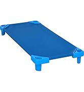 KORE DESIGN LLC Stackable Standard Cot (52x23x7) Blue, Round Legs