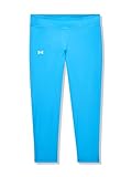 Under Armour Girls Motion Solid Crop Leggings, (452) Ether Blue / / White, Small