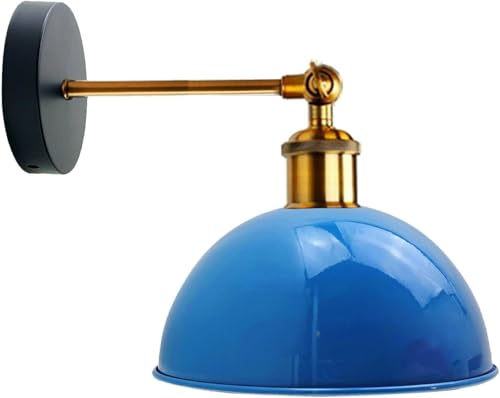 LEDSone moderno vintage retro industrial cuello de cisne brazo de metal E27 lámpara de pared para sala de estar comedor cocina (Amarillo)