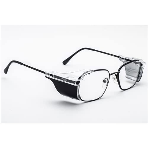Phillips 554 Lead Glasses - 0.75mm Pb X-Ray Radiation Eye Protection, Adjustable Nose Pads, Leaded Side Shields, Spring Hinges