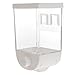 Mikinona Box Tapas Bean Storage Container Grain Dispenser Space Save Nut Cereal Sealed Containers Wall Cereal Dispenser Hanging Storage Can Pink Clothes Clips Cereals Food White