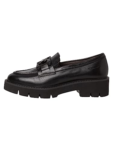 Image of Tamaris Women's Loafer, Black Nappa, 6 Wide