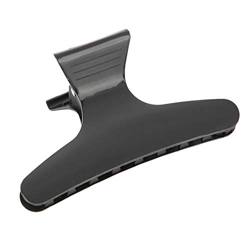 Pinces à cheveux papillon lot de 12 en plastique noir pour brushing