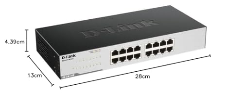 Switch Gigabit de 16 puertos Ethernet para red de escritorio conmutada 5