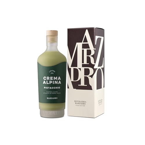 Marzadro Pistazienlikör Crema Alpina Pistacchio 0 7 l - Geschenkverpackung