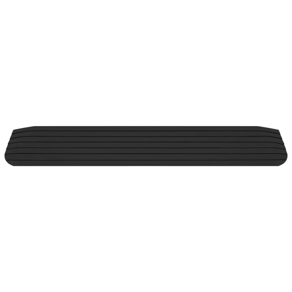 Rampa progowa 110 x 21 x 2,5 cm, wykonana z pełnej gumy – antypoślizgowa rampa najazdowa do wózków inwalidzkich, chodzików, skuterów i wózków, obciążenie do 5 ton