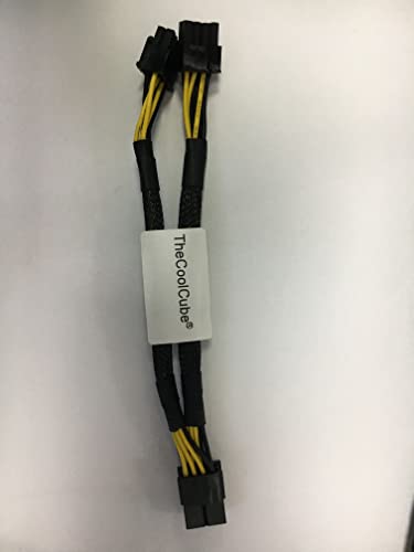 Thecoolcube Gpu Vga Pci-E 8Pins Female To Dual 8Pins (6+2) Male Pci-E Power Extension Cable (20Cm) (4Pcs) #TOP5