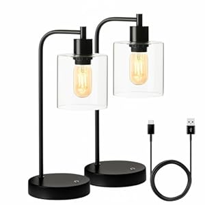 LUXXIO Cordless Table Lamp – Rechargeable – Up to 40+ Hours, 3 Adjustable LED Brightness Settings, Non-Scratch Bottom, Warm White Color Temperature – Aluminium Base & Body – Industrial
