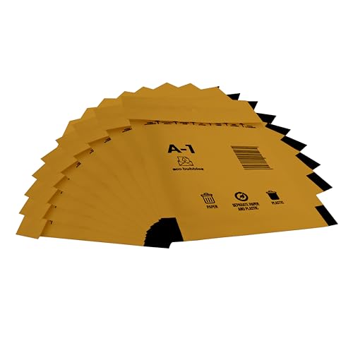 Trifoo 200 Versandtaschen Luftpolsterumschläge haftklebend Luftpolsterversandtaschen Luftpolstertaschen Polsterumschläge A1 (120 x 175 mm) braun Selbstklebeverschluß 200 Stück