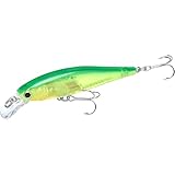 LUCKY CRAFT B'Freeze 65SP, 0019 Lime Chart, JDM Jerkbait Side by Side Action Wobbling River Trout Pond Fishing Freshwater Lake Bass Fishing Bait
