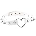 Produktbild CyFe Temperament Herzform Halsketten Damen Mode Ankleiden Halsketten für Damen Schmuck,Legierung,Weiß
