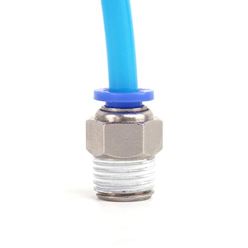 Racor de 8 mm para conectar accesorios neumáticos macho 1/4 NPT sin pérdidas 7