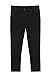 Lilax Little Girls' Stretch Skinny Pant School Uniforms Jegging for Kids (Black, 14 Years)