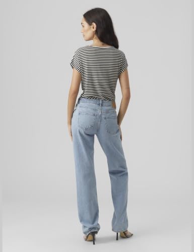 VERO MODA VMAVA Plain SS TOP Stripe GA JRS NOOS – Ansicht 3